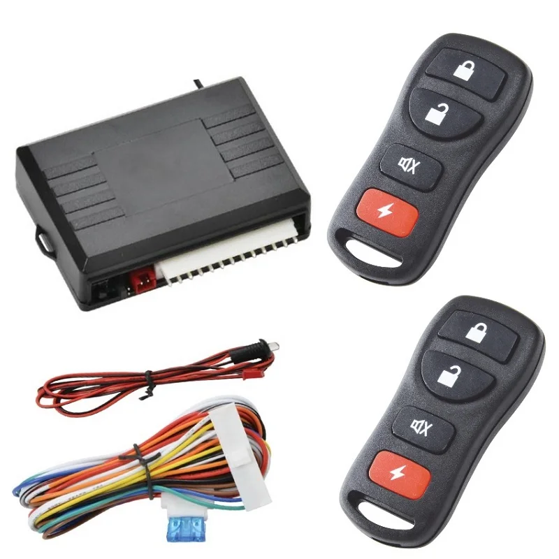 Car Anti-Theft Alarm Set of GM Keyless Entry System Door Lock Remote Central Kit DC 12V CSD405T110