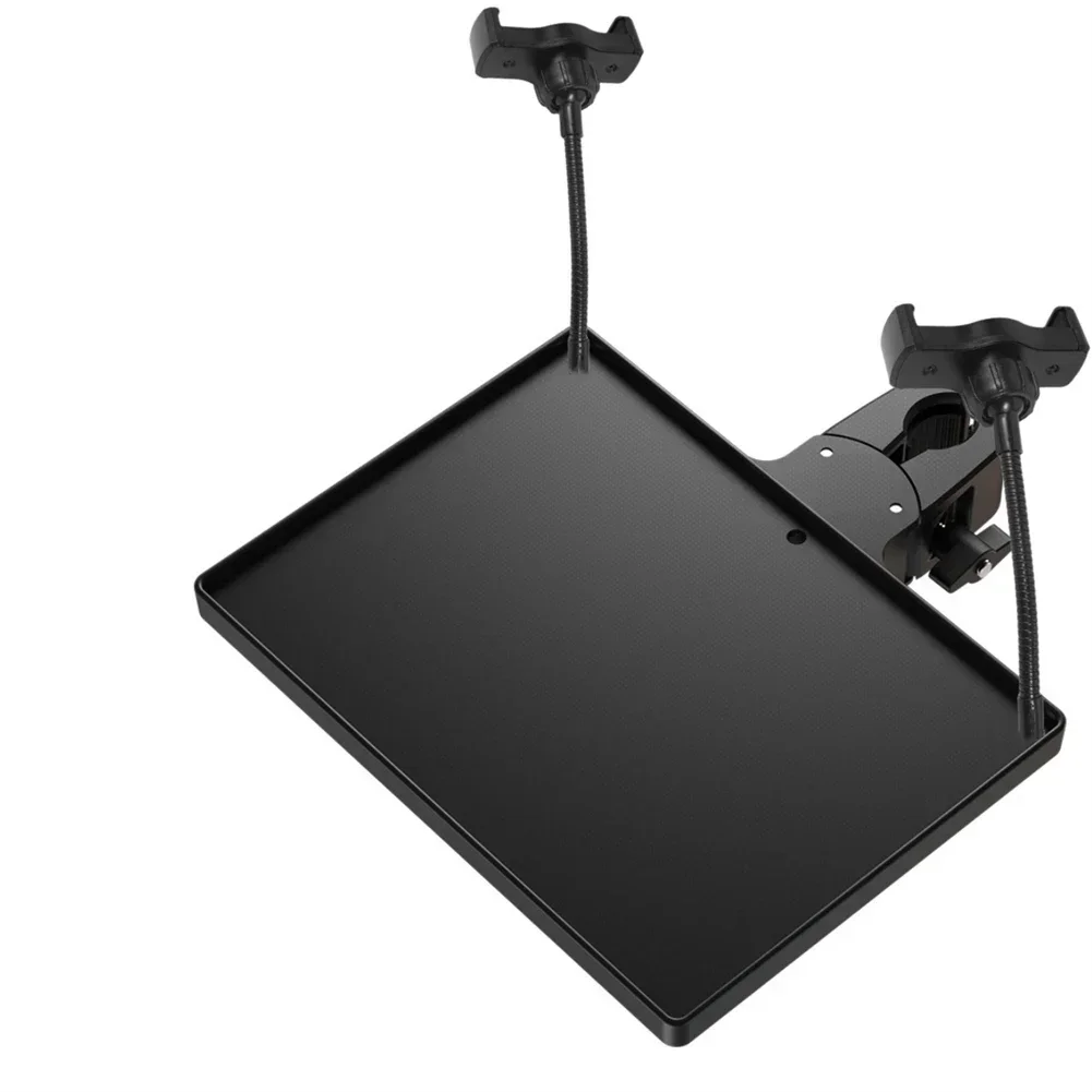 Sound Card Tray With Mobile Phone Clip For Microphone Stand Live Tripod Bracket Plastic Sound Card Tray Accessories