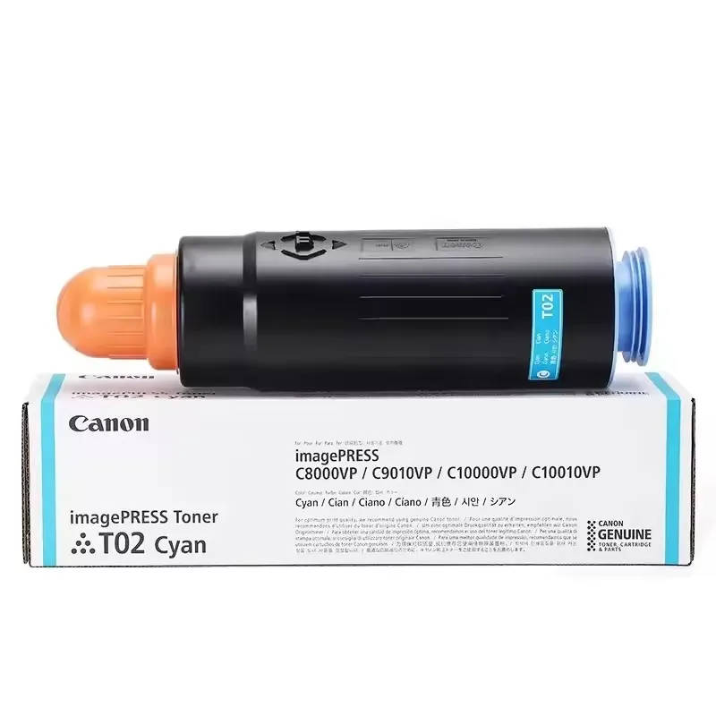 1Set/KCMY Original New T02 Toner Cartridge For Canon IPR C8000VP C9010VP C10000VP C10010VP