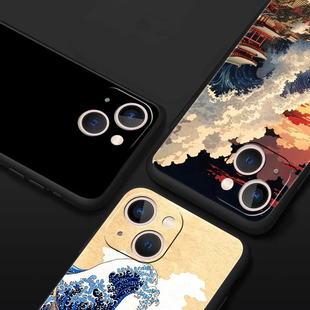 Luxury Phone Case Featuring The Great Wave Of Kanagawa Design