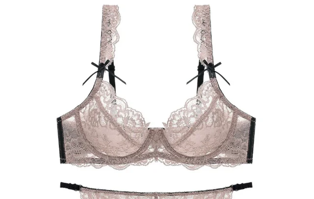 Transparent Ultra-thin Lace Lingerie Set 17