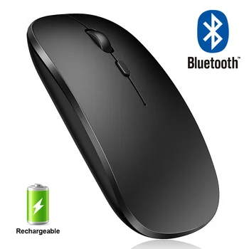 Wireless Mouse Computer Bluetooth Mouse Silent PC Mause Rechargeable Ergonomic Mouse 2.4Ghz USB Optical Mice For Laptop PC 1