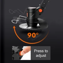  Electric Lawn Mower Household LED Digital Display Portable Cordless Grass Trimmer Home Garden Folding Trimming Pruning Machine 