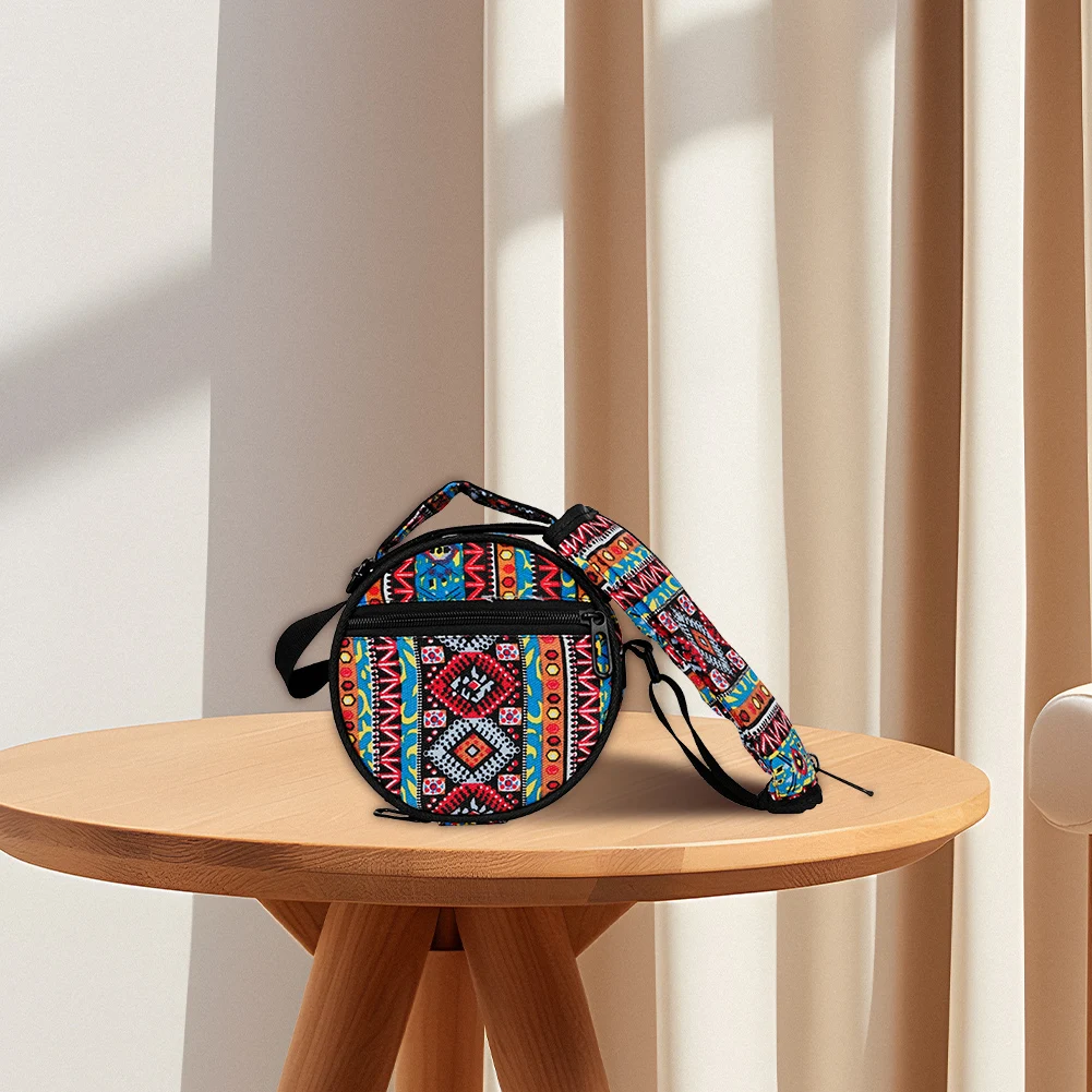 6.5 Inch Steel Tongue Drum Bag with Shoulder Strap Handpan Drum Carry Bag Sanskrit Drum Bag Carrier Bags for Drum Protection