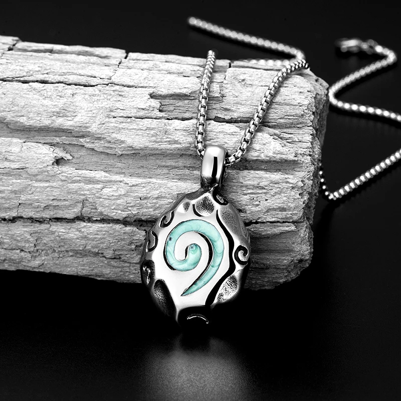 Trend Street Hearthstone Legend Pendant Necklace stainless Steel