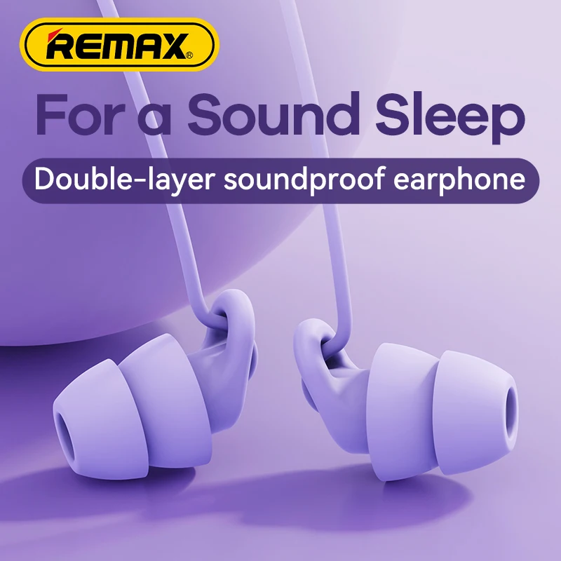Remax Auricolare Cablato Con Microfono Con Cancellazione Del Rumore In-Ear Tipo C 3.5Mm Auricolare Soft Sleep Per Iphone 15 Max Xiaomi Huawei