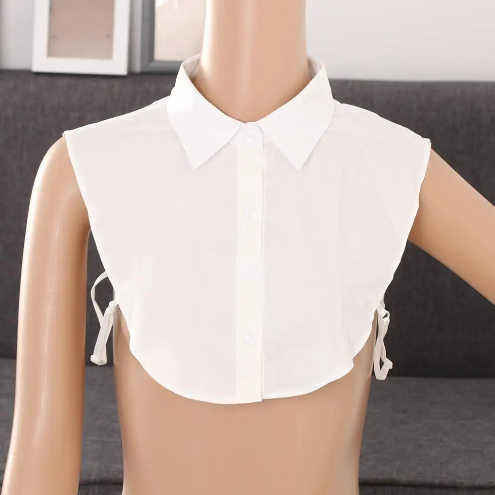 Fashion solid shirt lace false collar white black blouse vintage detachable collars women clothes accessories
