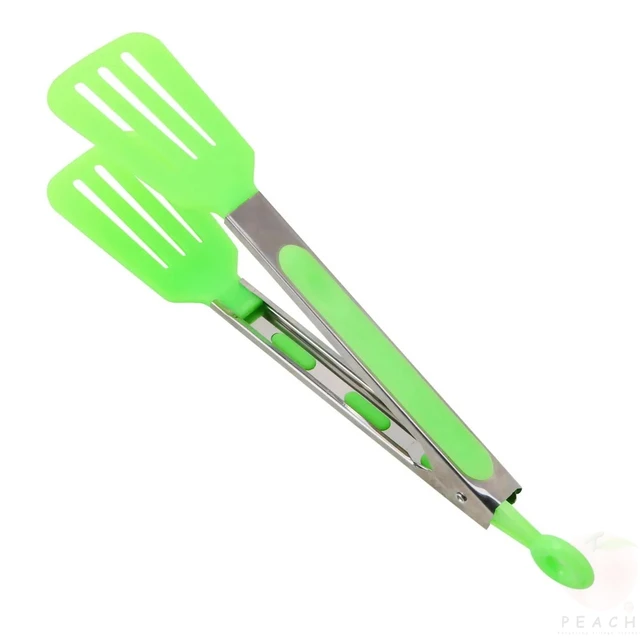 Kitchen Cooking Tools Non-Stick Kitchen Tongs Stainless Steel Handle Utensil Pizza Bread Steak Clip Salad Serving BBQ Tongs 3