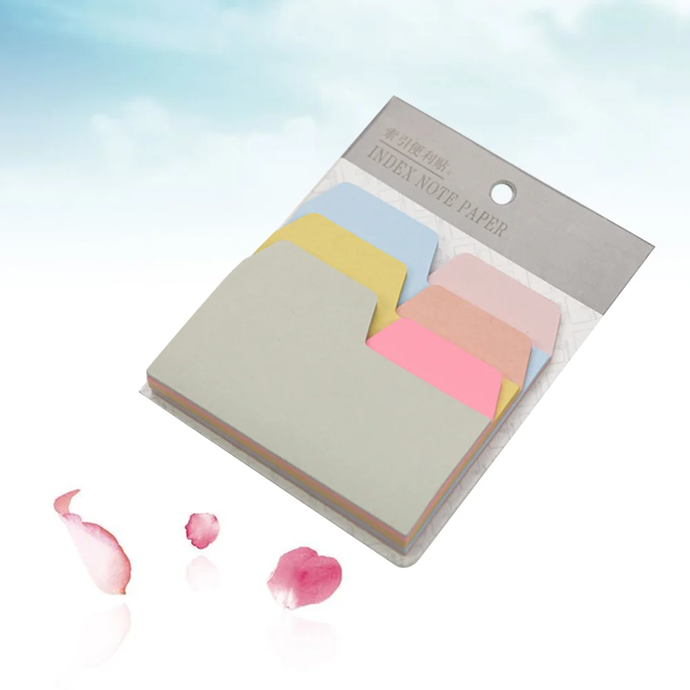 

6-Color Index Note Papers Stickers Sticky Notes Memo Pads 90 Pieces Divider Sticky Notes for School Office Supplies Stationery