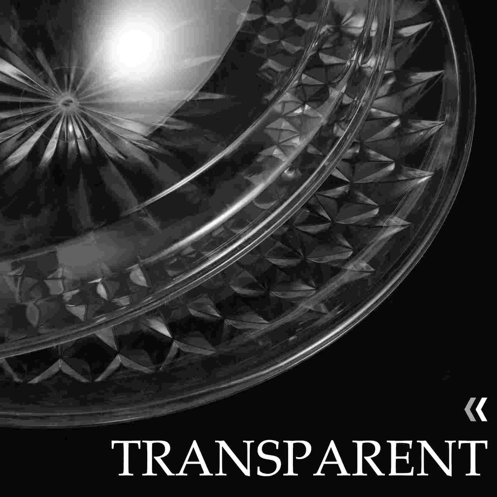 Round Clear Dome Cake Tray With Dome Covered Fruit Bowl Dessert Plate Plastic Display Lid Serving Plates Tray For Wedding