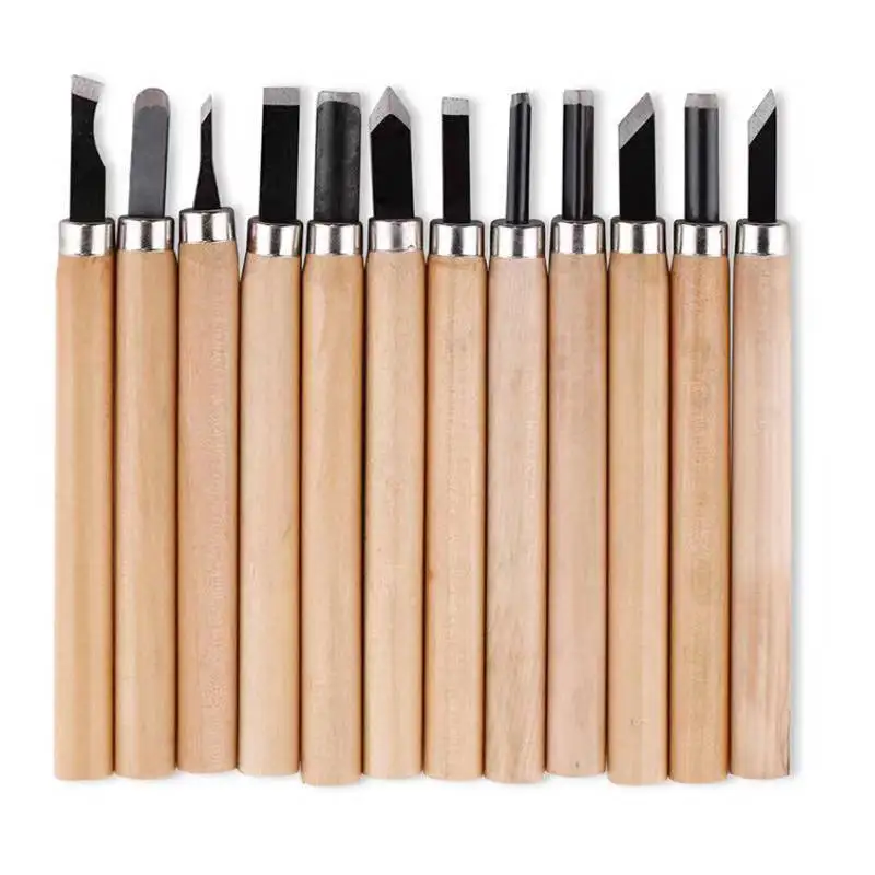 12pcs Woodcut Knife Wood Carving Tools Woodworking - 4pcs Wood Carving Tools  - Aliexpress