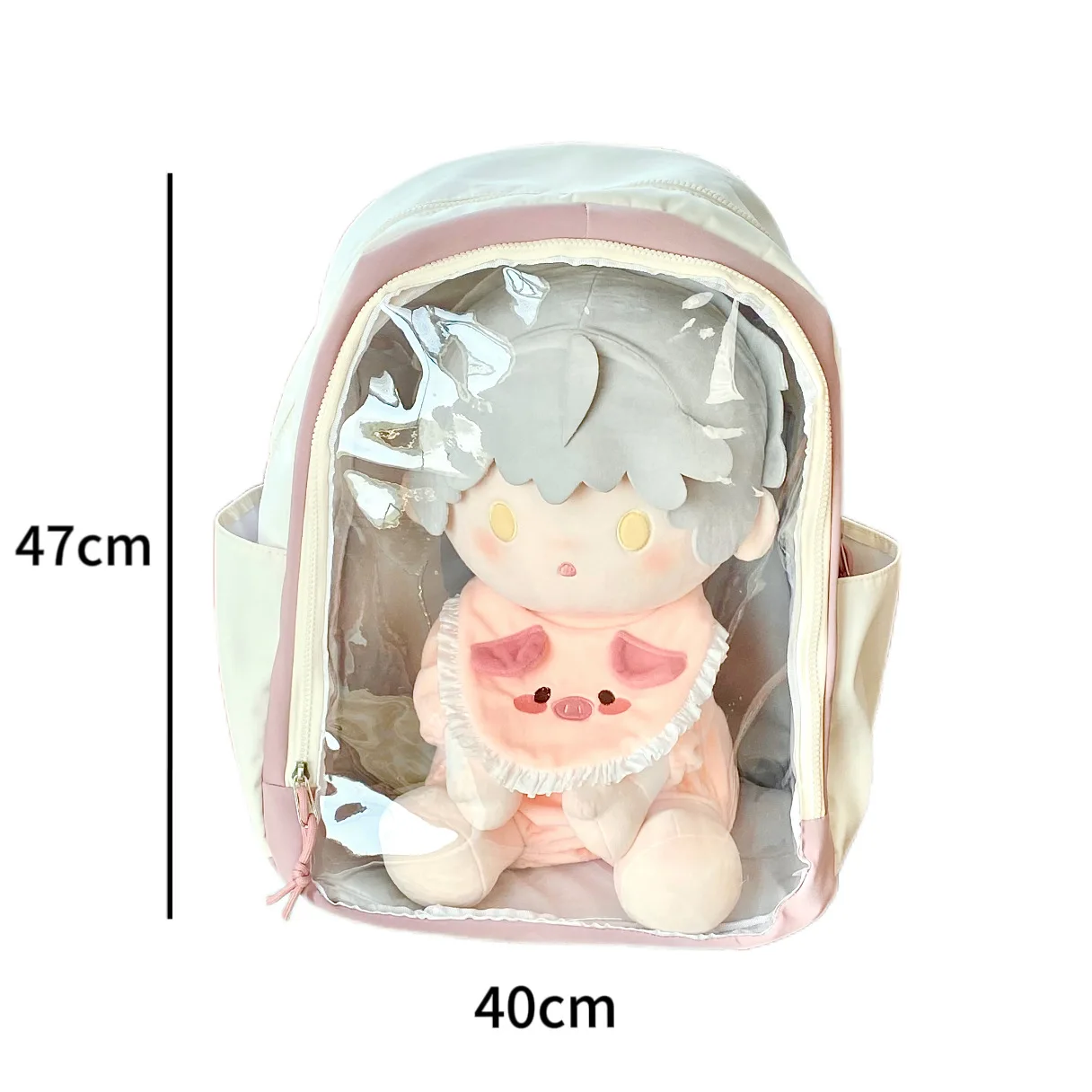 Y2k japanische kawaii itabag für 40cm Puppe Schult aschen für Teenager-Mädchen große transparente ita Tasche Display Puppen jk Rucksack Frauen – Detail 8