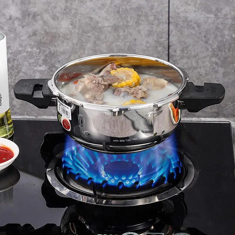 Stainless Steel Pressure Cooker Open Flame Induction Cooker Universal Household Explosion-proof Pressure Fast Cooking