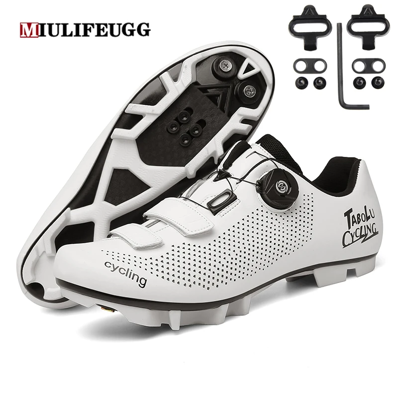 Cycling MTB Shoes with Clits Men Road Cleat Route Bike Speed Flat Sneaker Racing Bicycle Mountain Spd Biking Women Footwear