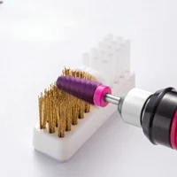Copper Wire Cleaning Brush Grinding Head Cleaner Electric Sander Soft and Hard Hair Dust Nail Art Tool 1