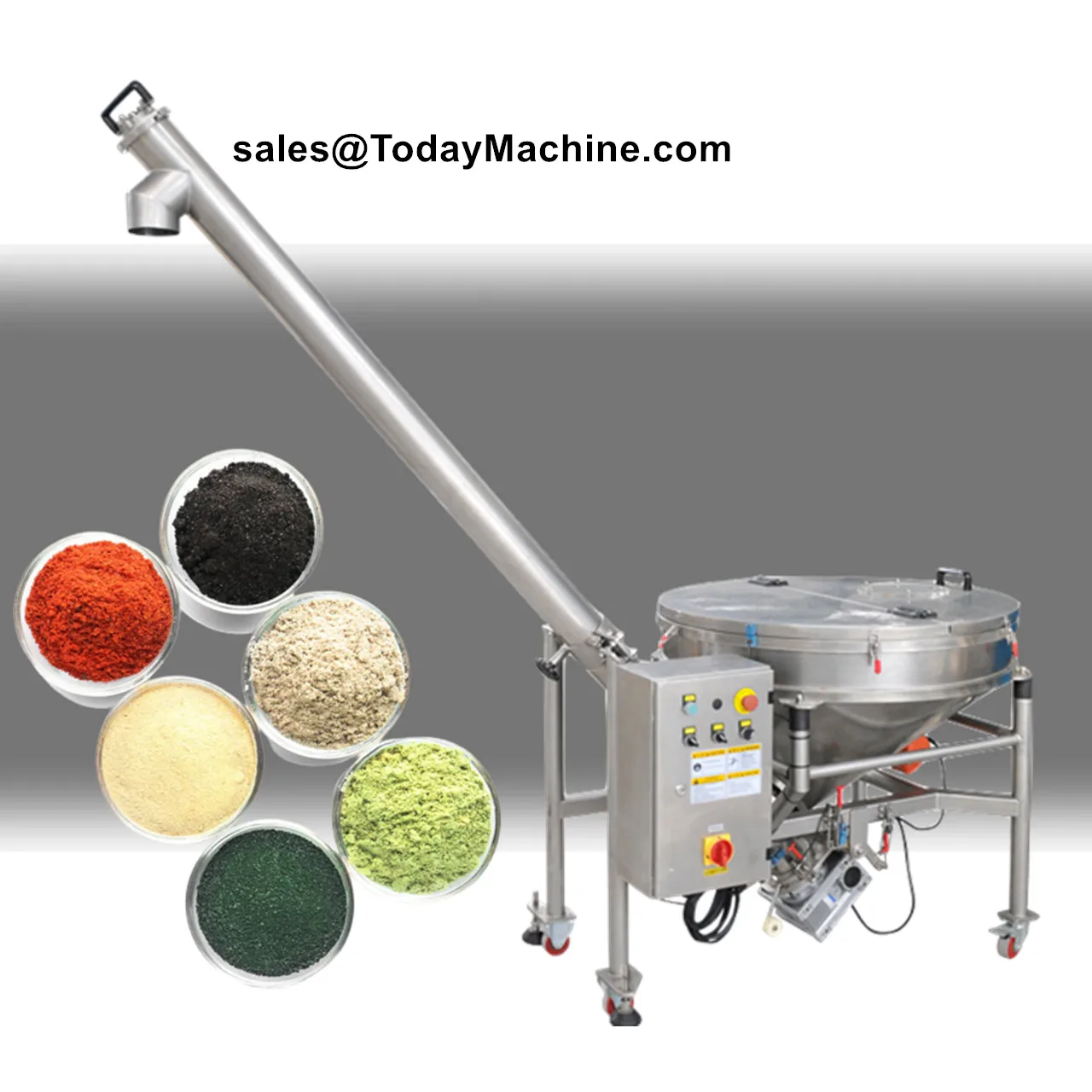 

Vibrating Hopper Salt Seasoning Powder Screw Auger Inclined Screw Feeder