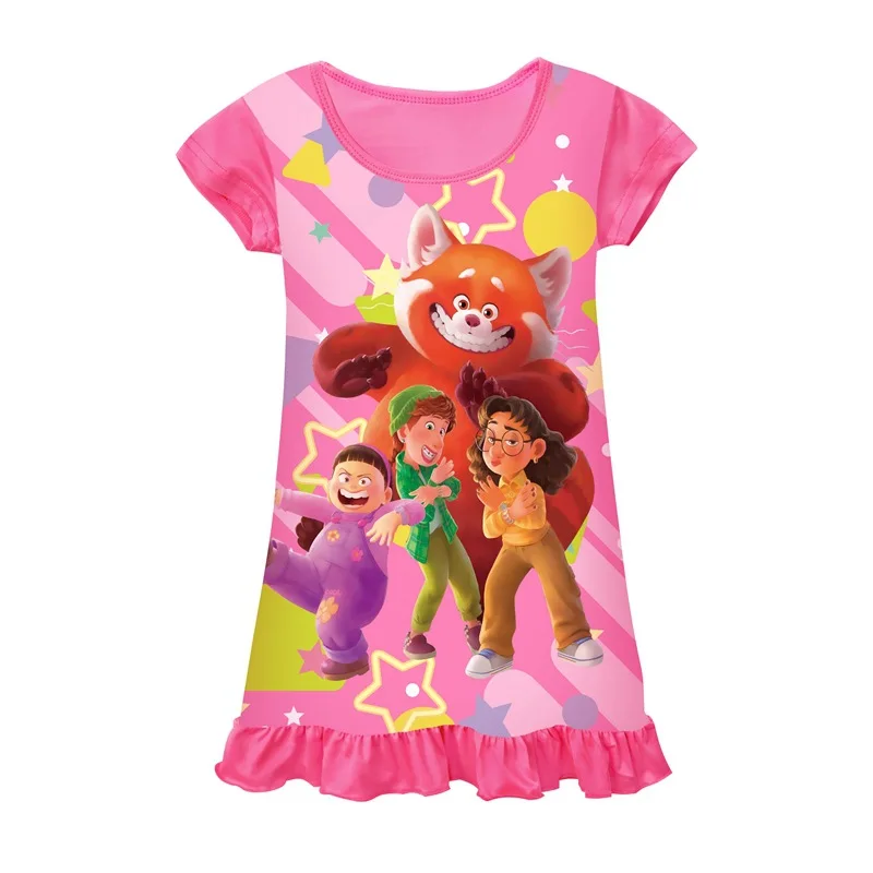 

Disney Girls Festival Cosplay Costume Kids Baby New movie Turning Red Dress Casual Children's Day Party Dress for girls Clothes