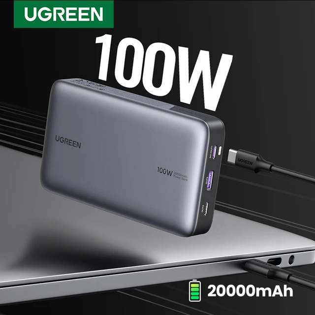 UGREEN 100W 20000mAh Power Bank Portable PD Fast Charging, ugreen power bank - Vimarsana News