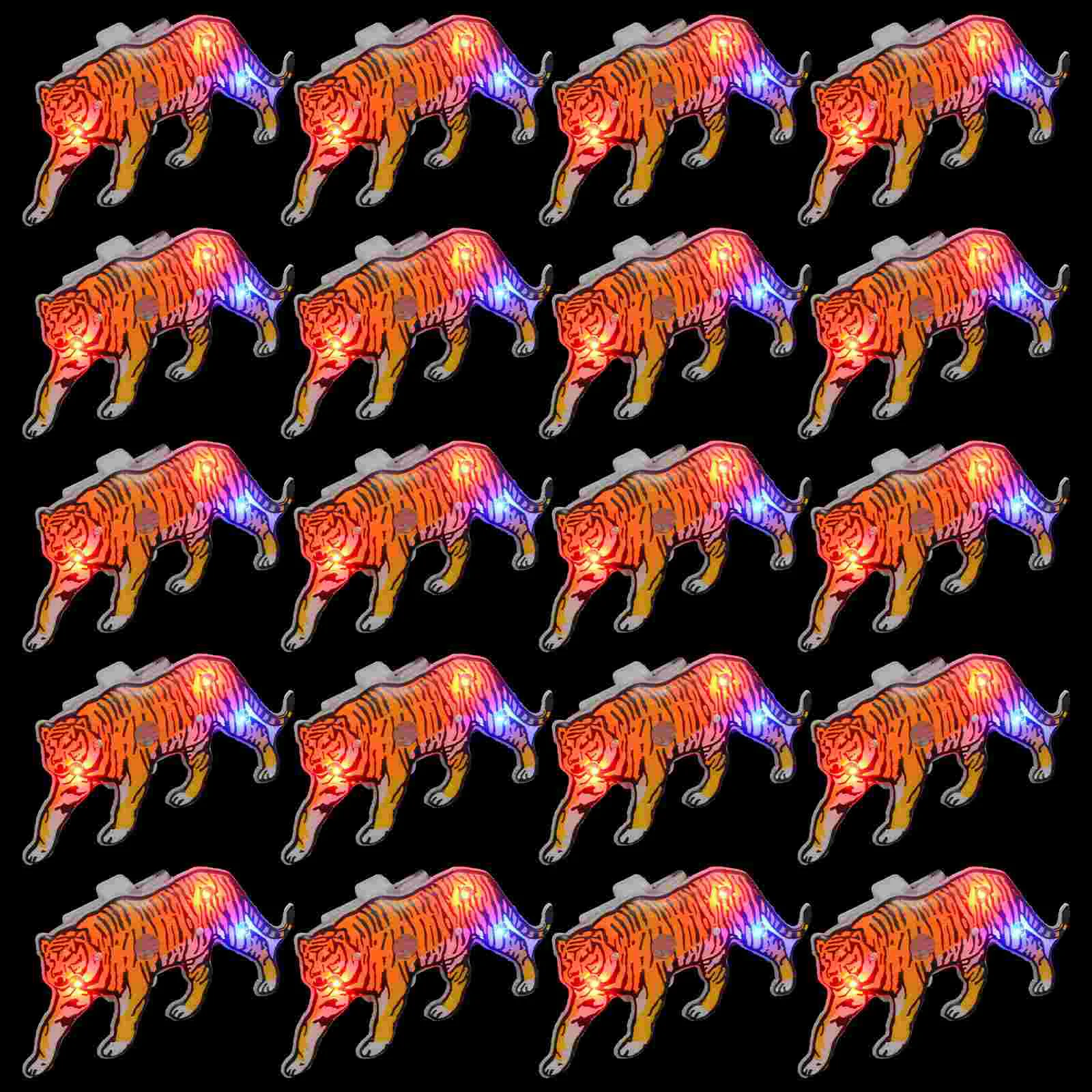 

25 Pcs Luminous Badge Party Costume Brooch Decor Toy Clothing