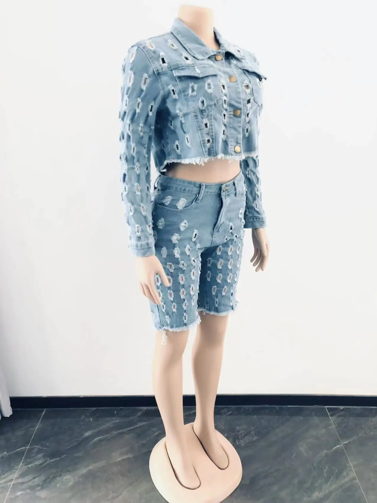 Louis Vuitton Two-Piece Denim Set