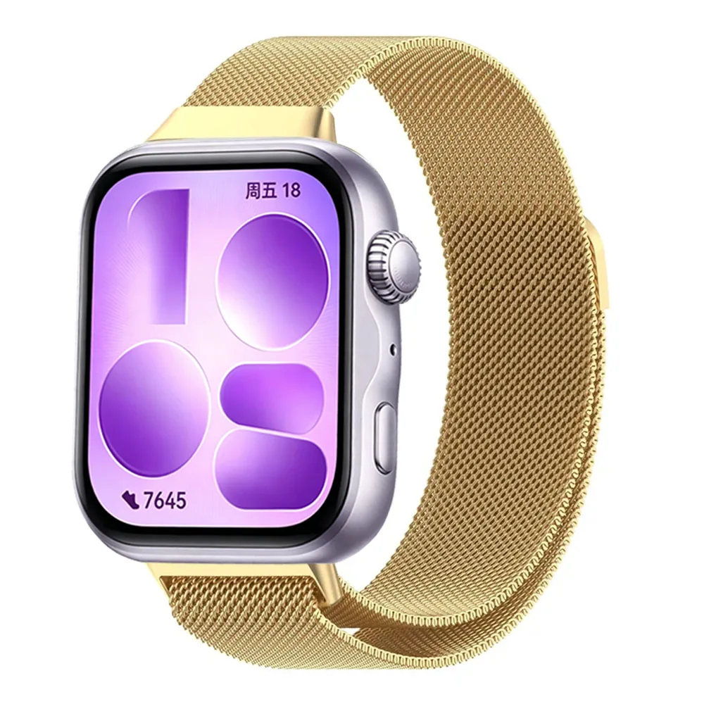 Elegant Metal Milanese Loop Strap - Magnetic Lightweight Bracelet Band