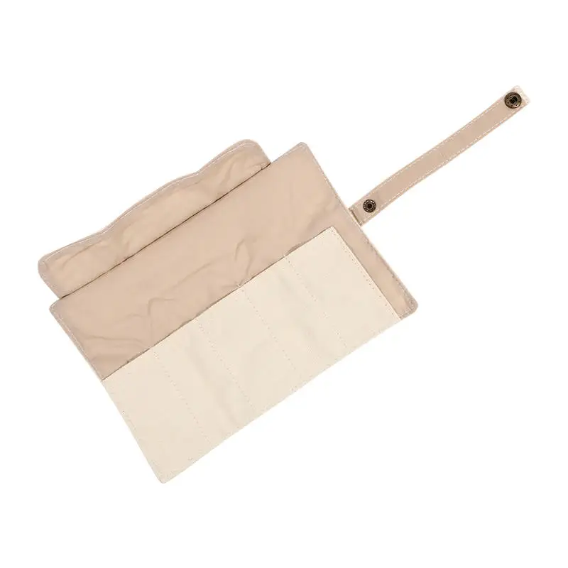 Premium Canvas Watch Band Roll Organizer with 5 Individual Slots, Portable Travel Stora... - SKU WBRO1546 - UGI Packaging