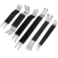 1/6Pcs Portable Auto Door Clip Trim Removal Tools Kits Car Dashboard Audio Radio Panel Repair Metal Removal Pry Disassembly Tool 1