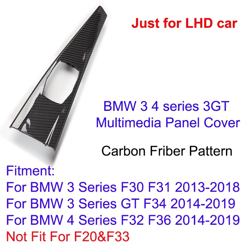 Panel de Reemplazo Interior para BMW Serie 3 4 3GT F30 F32 F35 F36 M Sport IDrive Multimedia