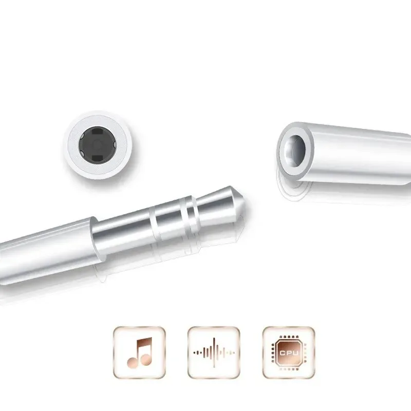 아이폰12 13 14Pro Max 12Mini SE 2025 XS XR X 8 7 + IOS용 조명 헤드폰 어댑터 1-10개, 3.5mm 잭 AUX 오디오 케이블