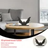1PC black bat tissue holder, creative design, home and office decoration crafts, essential choice for holiday gifts 3