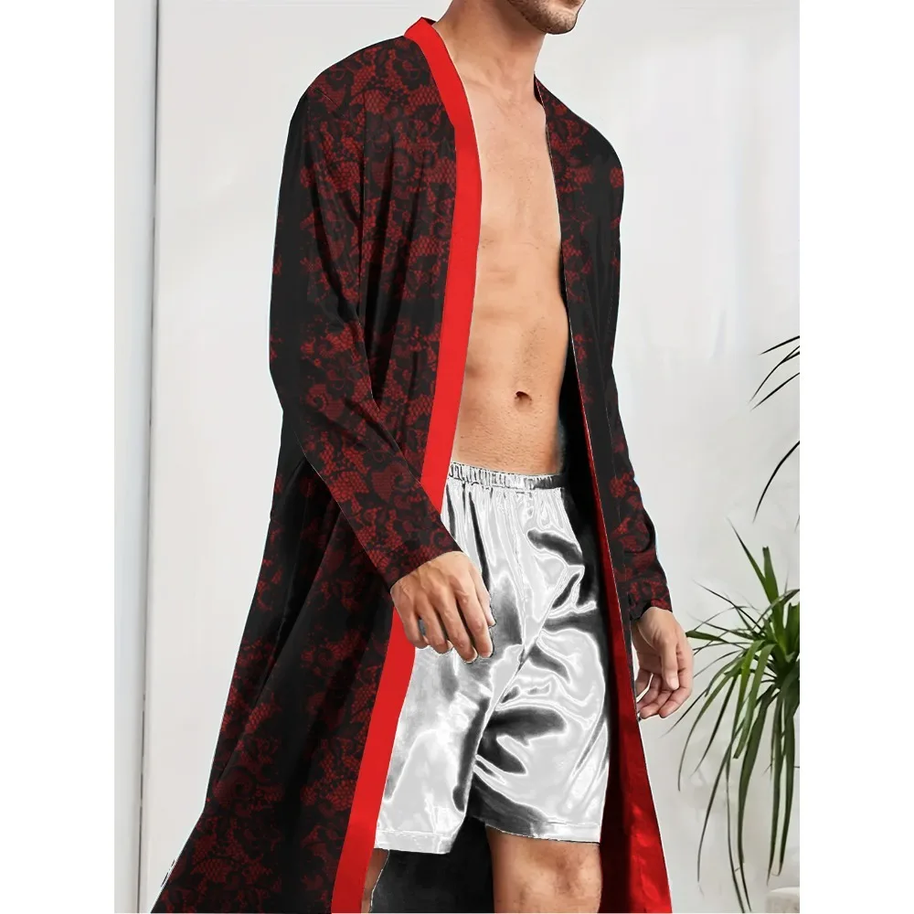 Interesting Robe Man spring and autumn trendy men's Leisure and entertainment Robe, Home ...