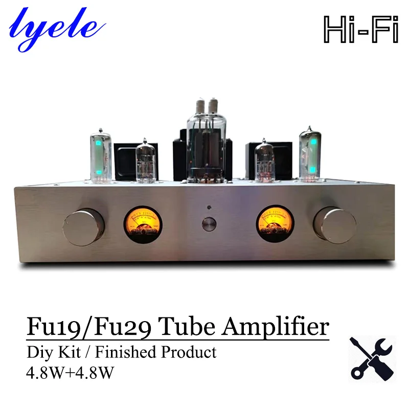 Lyele Audio Fu19 Fu29 Amplificatore Valvolare A Vuoto Kit Fai Da Te Amplificatore Di Potenza Hifi 2 Canali Classe A Amplificatore Valvolare Vu Meter A