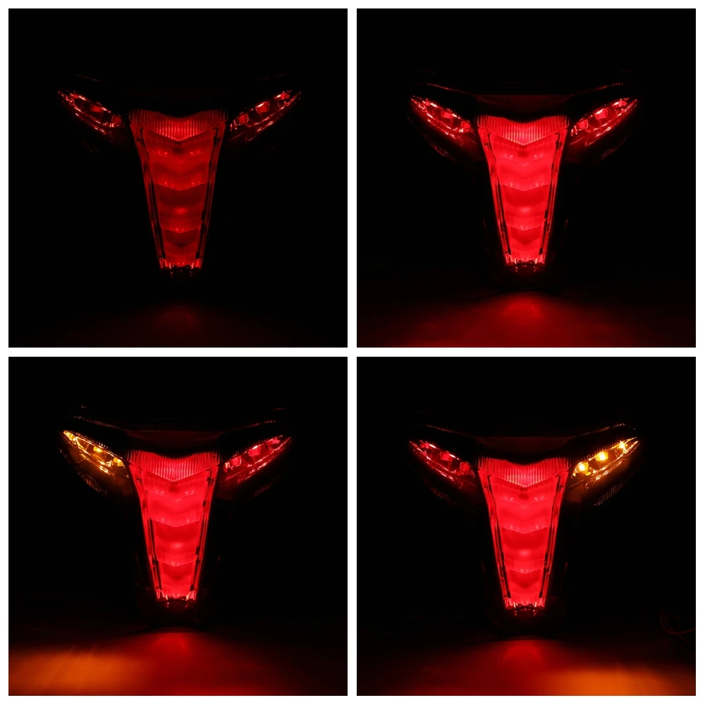 Fanale Posteriore LED Per Moto Kawasaki Ninja 250R 2008-2012 - Luce Stop E Frecce Integrate - Foto 3