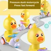 Cartoon Bicycle Clockwork Duck Toy Inertia Friction Car Press to Slide Pull Back Baby Toy Car Moveable Wind Up Toy for Kids Toys 5