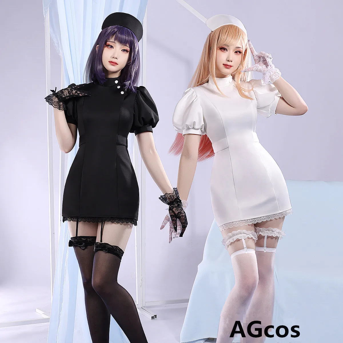 

AGCOS My Dress-Up Darling Kitagawa Marin Nurse Cosplay Costume Woman Sexy Cosplay Dress