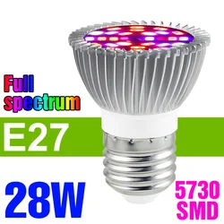 Full Spectrum 28W LED Grow Light Bulb (E27 28W)
