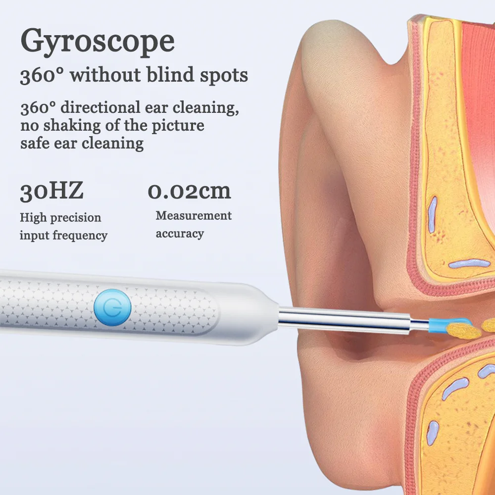 Smart Visual Ear Cleaner Hd Endoscope With Silicone Protective Tip_voghion.com