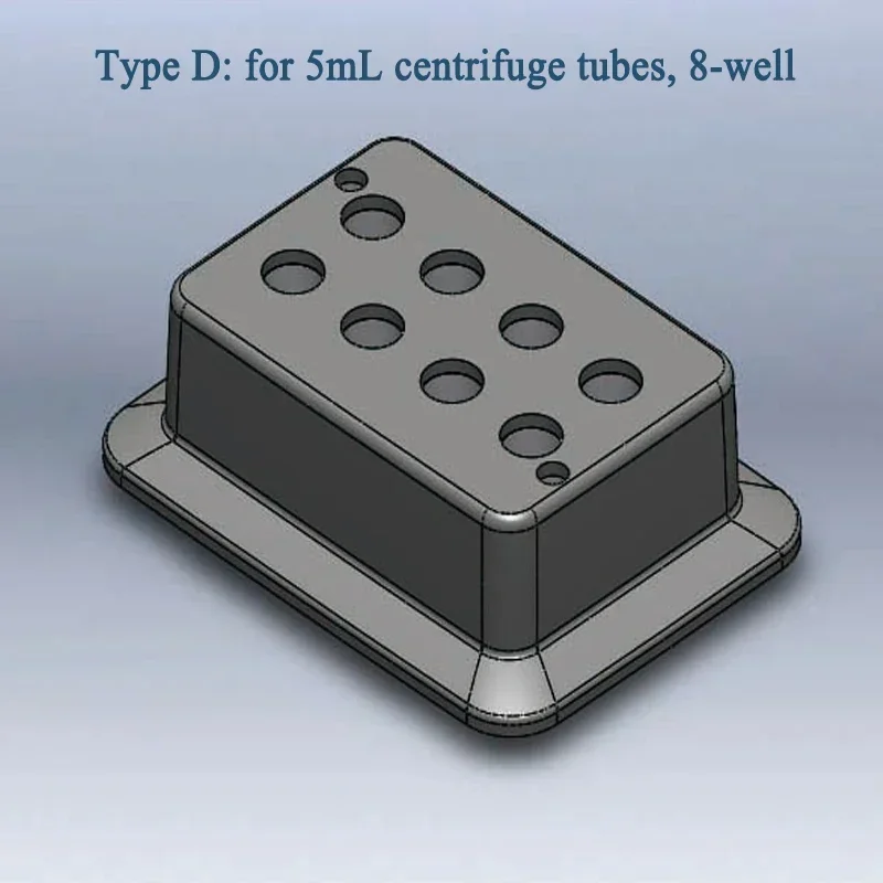 SCILOGEX Metal Bath Heating Module with 4/8/24 Holes Block Optional 0.5ml/2ml/5ml/15ml Centrifuge Tube Laboratory Supplies