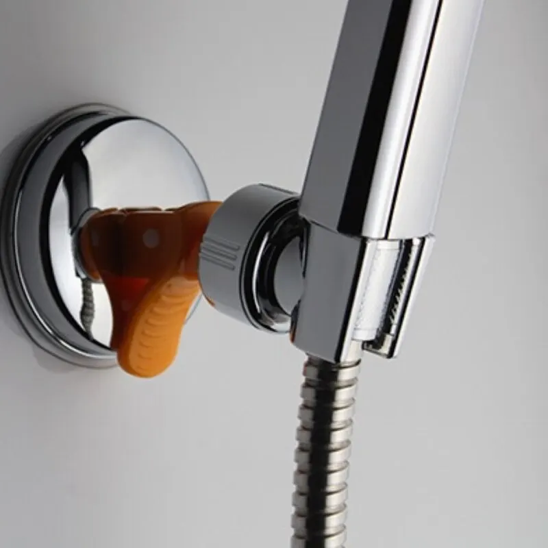 Shower Head Holder Universal 360 Degrees Adjustable Holder with Suction Cup Wall Mount No Punching Bracket Bathroom Accessories showerhead holder shower bracket shower holder