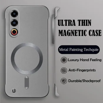Luxury Magsafe Wireless Charge Phone Case For Xiaomi Mi 10 10T Pro Poco F3 F4 Hard PC Magnetic Bumper Protective Cover