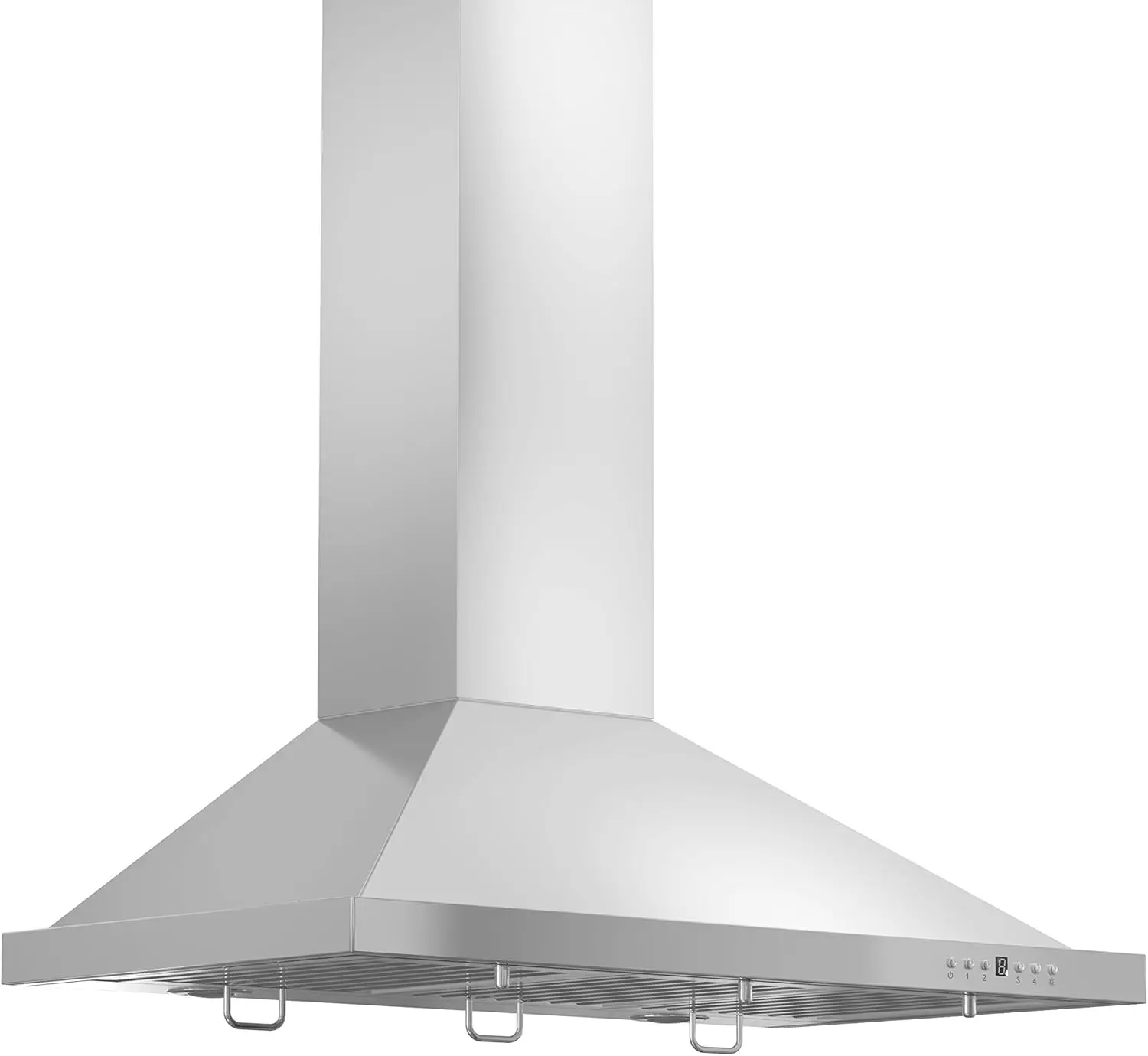 48 Range Hood 48 in Stainless Steel Ductwork Easily Connects To The Top of The Range Hood 4-Speed Fan Control