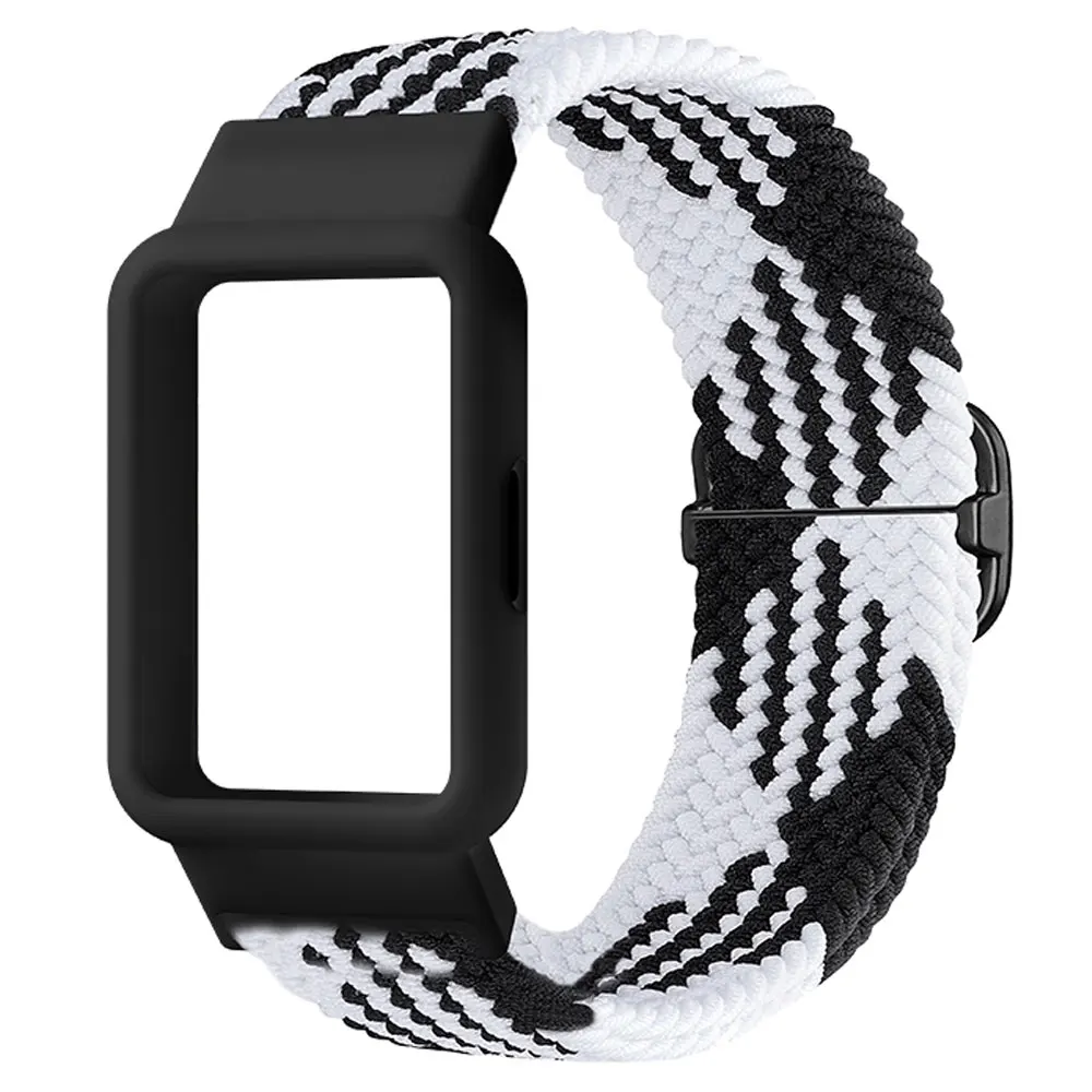 Nylon Breathable Watch Strap and Case with Resiliency Loop
