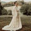 Don&Judy Bohemian Maternity Wedding Dresses Elegant Ruffles Pleated Chiffon Beach Party Bride Long Gown Rustic Vestidos De Novia 3