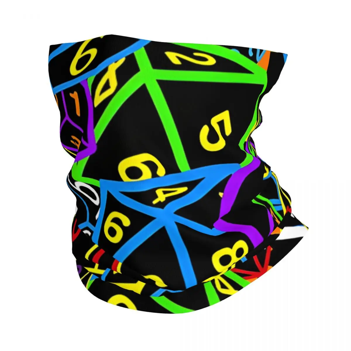 

This Is How I Roll Bandana Neck Cover Motorcycle Club D20 Dice Role Playing Game Wrap Scarf Multifunctional Headwear Cycling