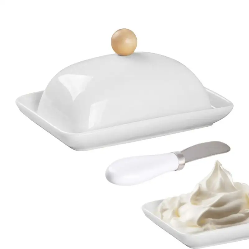 

Airtight Butter Dish Large Storage Keeper For Kitchen Ceramic Butter Holder Butter Container With Lid For West East Butter