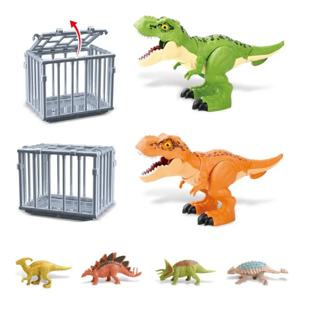 Plastic Large Swallowing Dinosaur Toy Tyrannosaurus Rex Wagging Tail Jurassic Boy Animal Model Joints Movable Roaring