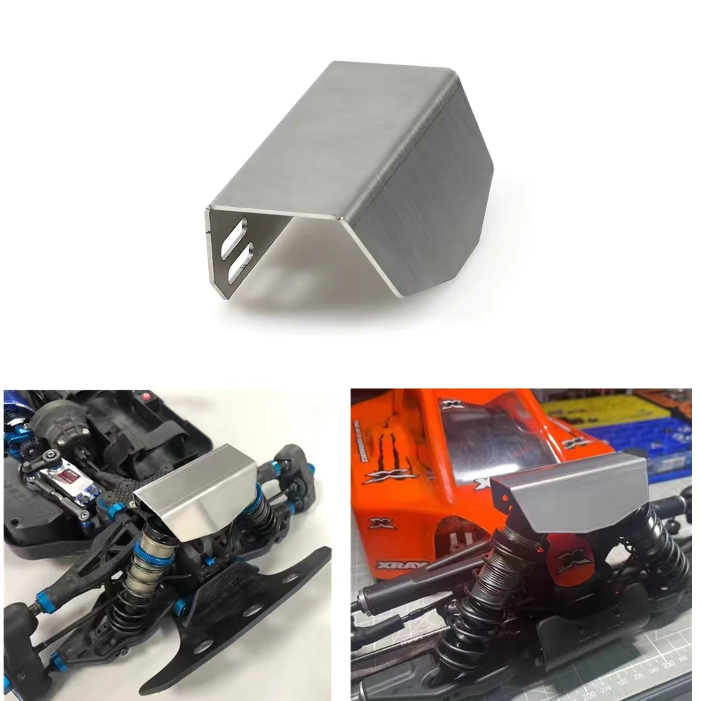 Copertura Di Protezione Dell'Ammortizzatore In Metallo Armatura Della Torre D'Urto Per 1/8 1/10 Arrma Typhon Kyosho Mp10 Xray Xb4 Hobao Hsp Wltoys 144