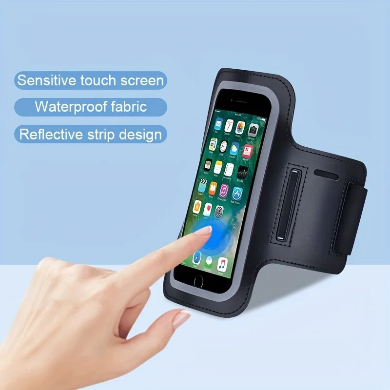 Universal Cell Phone Adjustable Armband Cycling Phone Bag for Running Walking Hiking, Outdoor Accessories