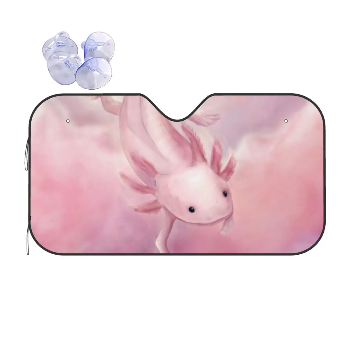 

Axolotl водный модный солнцезащитный козырек для лобового стекла 76x140 см Kawaii Саламандра алюминиевая фольга автомобильное окно ветровое покрытие жалюзи