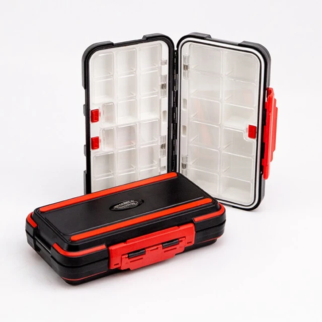 Fishing Waterproof Fishing Tackle Box Double Sided Opening and Closing Bait  Tool Storage Box Multifunctional Goods